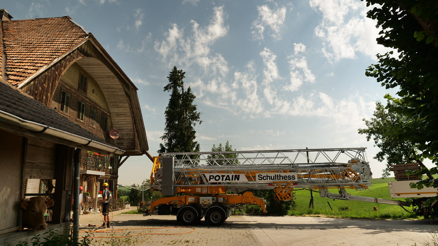 Stirnimann deploys new Potain Hup M 28-22 for Swiss schoolhouse renovation project